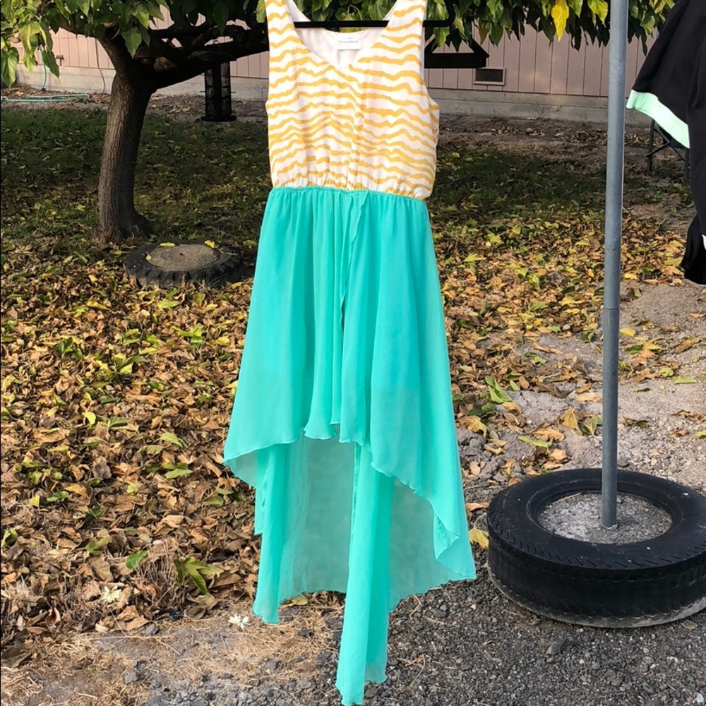 Olympia Elizabeth high low dress, size L